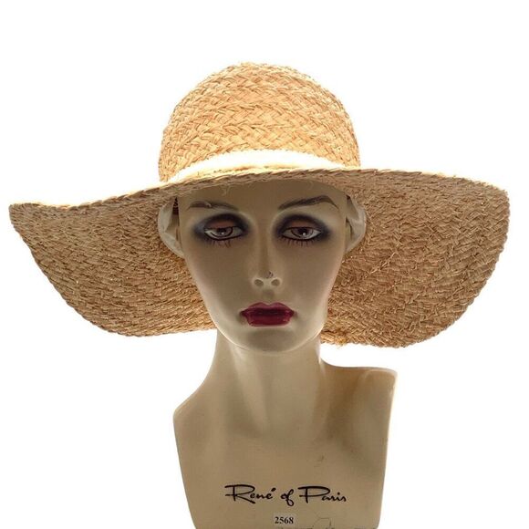 Pool to Party Straw Sun Hat by Subtle Luxury Women's OS Tassel - Picture 4 of 7